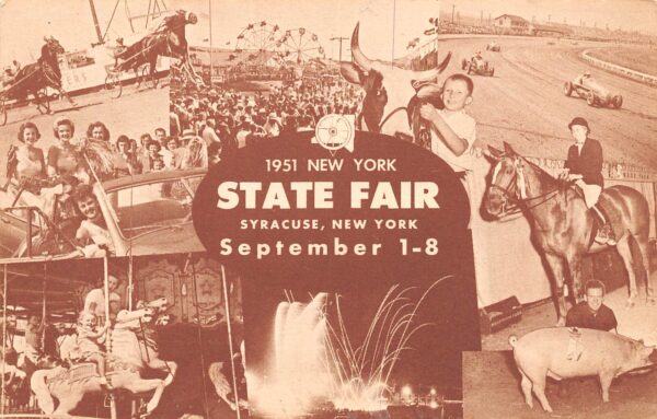 Syracuse New York 1951 New York State Fair, Multi-Views, Vintage Postcard U23315