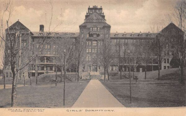 Mansfield Pennsylvania State Normal School Girls Dorm Vintage Postcard AA101759