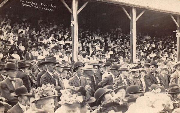Cuba New York Cuba Fair Grandstand Gov Hughes Kellogg Real Photo PC AA101768