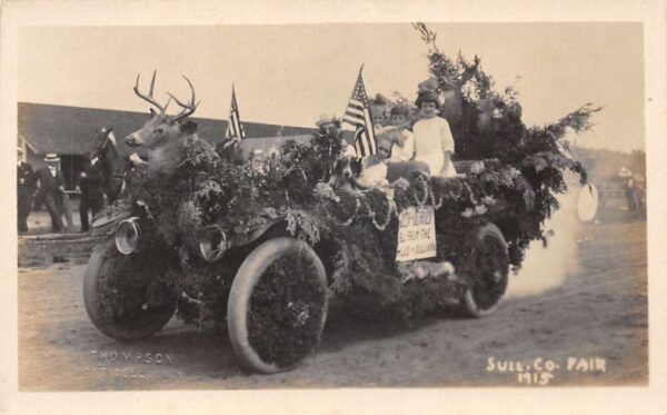 Monticello New York Sullivan Co Fair Parade Float Real Photo Postcard AA101769
