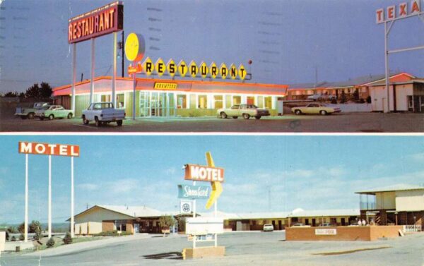 Santa Rosa New Mexico Motel Shawford Texaco Route 66 Postcard AA101778