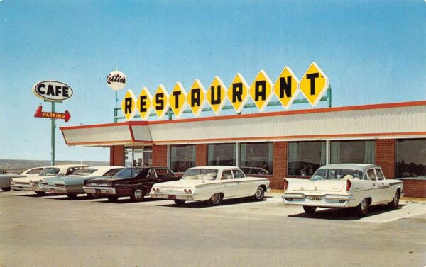 Santa Rosa New Mexico Lettie's Restaurant Route 66 Vintage Postcard AA101779
