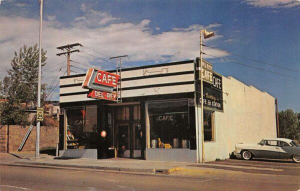 Santa Rosa New Mexico Del Rey Cafe Route 66 Vintage Postcard AA101780