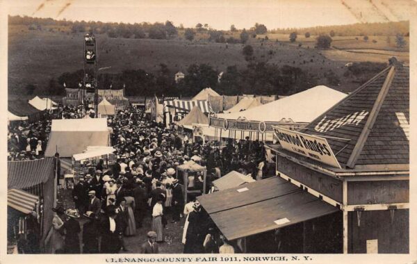 Norwich New York Chenango Co Fair 1911 Glenwood Range Real Photo PC AA101793