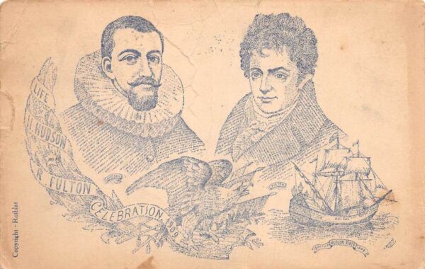 Hudson Fulton Celebration Biography Portraits Vintage Postcard AA101802