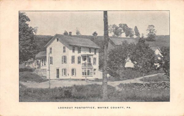 Lookout Pennsylvania Post Office Vintage Postcard AA101806