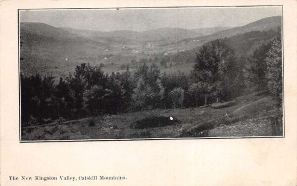 New Kingston Valley New York Catskill Mountains Scenic View Postcard AA101810