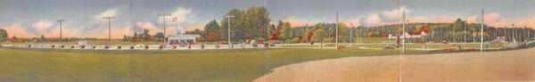 Bedford New Hampshire Golf Land Golf Course Driving Range Four Fold PC AA101830