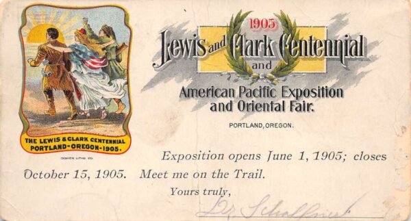 Portland Oregon American Pacific Expo Oriental Fair Lewis Clark PC AA101857