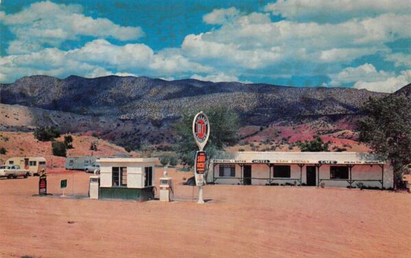Jemey Jemez Mountains New Mexico Hot Mineral Baths Hotel Cafe Postcard AA101870