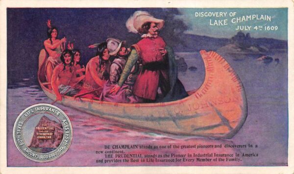 Lake Champain New York De Champlain Explorer Prudential Insurance PC AA101879
