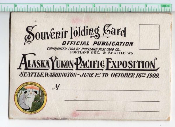 Alaska Yukon Pacific Expo 1909 Washington 24 Views Souvenir Folder AA101894