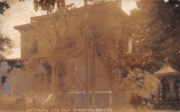 Greenville Ohio Treaty City Club Real Photo Vintage Postcard AA102016