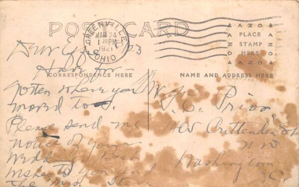 Greenville Ohio Treaty City Club Real Photo Vintage Postcard AA102016 - Image 2