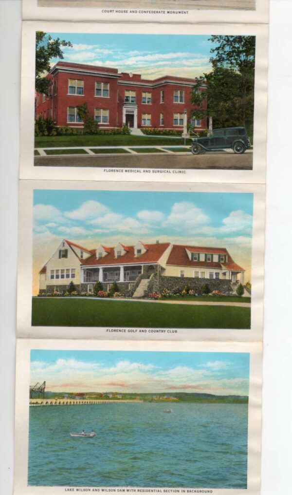 Florence Alabama 18 Views Muscle Shoals Wilson Dam Vintage Postcard AA102018 - Image 5