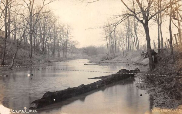 Kirkersville Ohio Creek Scenic View Real Photo Vintage Postcard AA102021