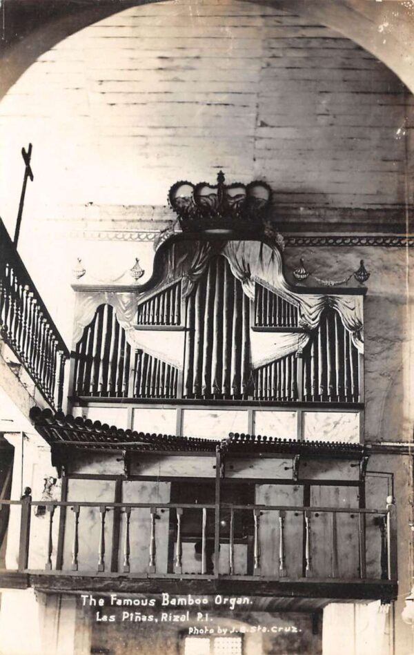 Rizal Philippines Las Pinas Bamboo Organ Real Photo Postcard AA102026
