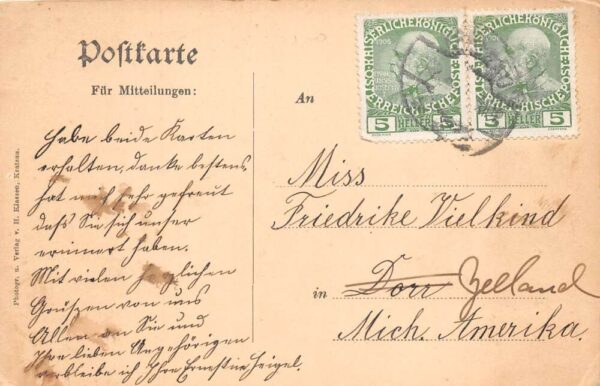 Kratzau Chrastava Czech Republic View from Schutzenberg Postcard AA102042 - Image 2