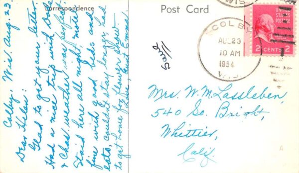 Port Wing Wisconsin Jardine's Restaurant Vintage Postcard AA102054 - Image 2