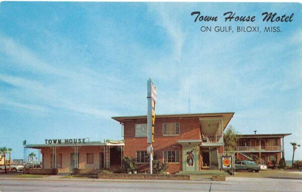 Biloxi Mississippi Town House Motel Vintage Postcard AA102059