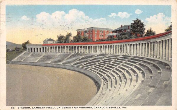 Charlottesville Virginia Lambeth Field, University Of Virginia, PC U23449