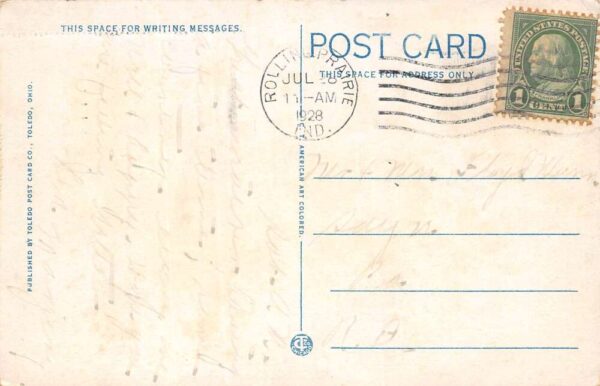 Toledo Ohio Waite High School Football Game, White Border, Vintage PC U23456 - Image 2
