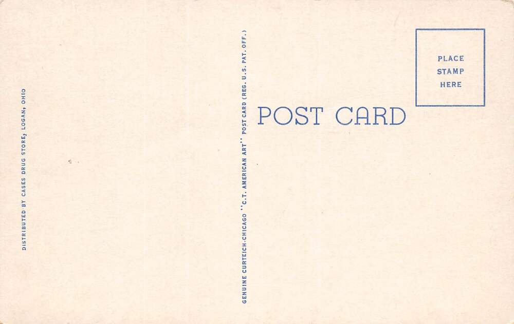 Circleville Ohio Ted Lewis Recreation Park, White Border, Vintage PC U23458 - Image 2