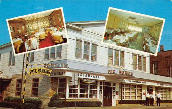 Port Jefferson New York Elk Hotel & Restaurant, Multi-View Chrome, PC U23472