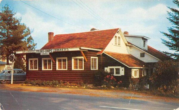 Speculator New York The House Of Romaine Log Cabin Restaurant, Postcard U23476