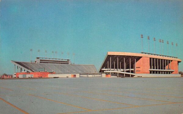 Houston Texas Rice Stadium, Chrome, Vintage Postcard U23486