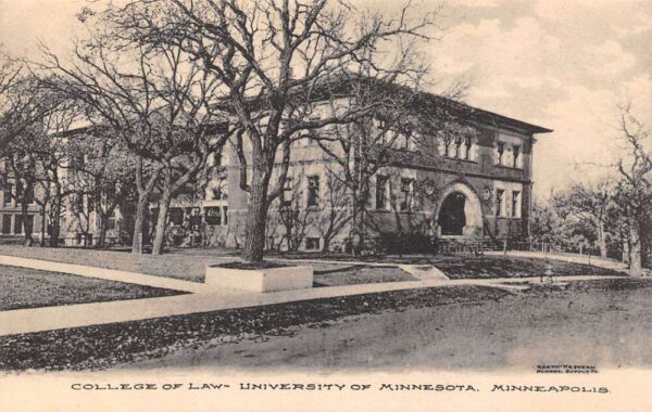 Minneapolis Minnesota College Of Law, University Of Minnesota, Postcard U23491