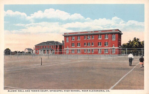Alexandria Virginia Alumni Hall, Tennis Court, Episcopal High School, PC U23594