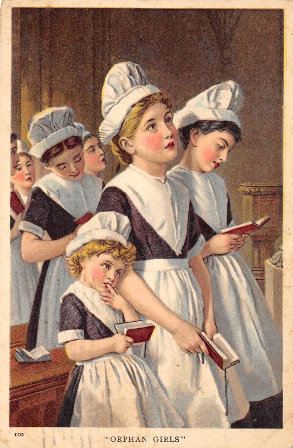 "Orphan Girls, By Julius Bien & Co., "Religious Subjects" Series, PC U23607