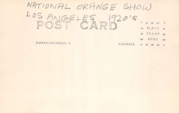 Los Angeles California National Orange Show Decorated Bus Real Photo PC AA102220 - Image 2