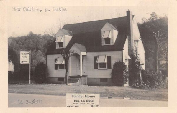 Calendenin West Virginia Tourist Home Real Photo Vintage Postcard AA102224