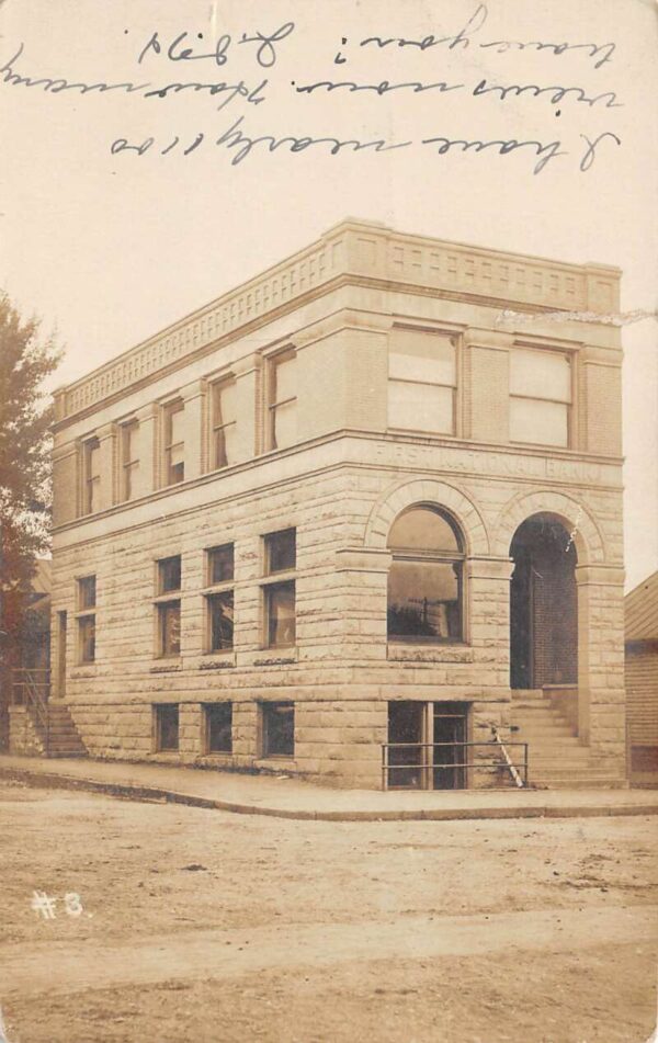 Clarington Ohio First National Bank Real Photo Vintage Postcard AA102261