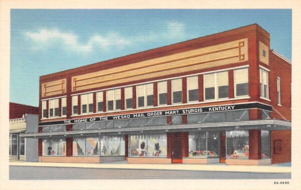Sturgis Kentucky Wesko Mail Order Mart Linen Vintage Postcard AA102267