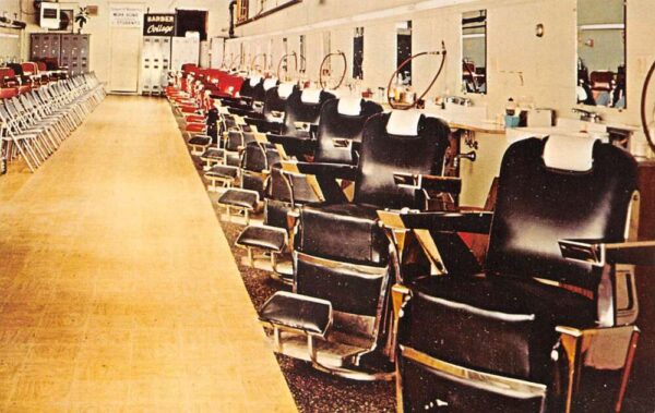 Ashland Kentucky Barber College Classroom Barbershop Postcard AA102268