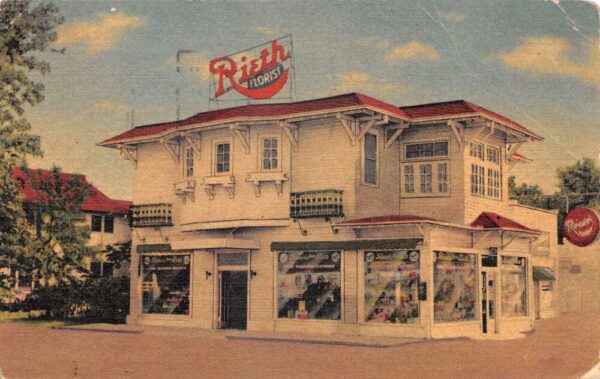 New Orleans Louisiana Rieth Florist Shop Vintage Postcard AA102275