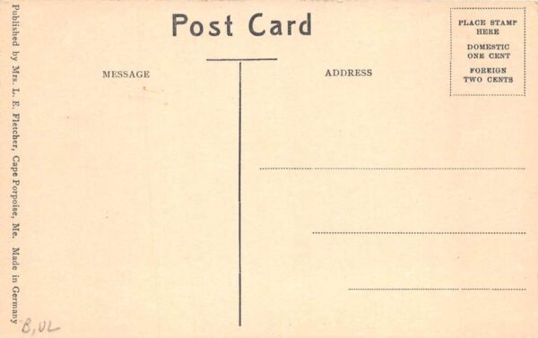 Cape Porpoise Maine Flectcher's Variety Store Gas Pump Vintage Postcard AA102278 - Image 2