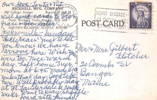 Elberton Georgia Bicknell MFG Co Stone Working Tools Vintage Postcard AA102306 - Image 2