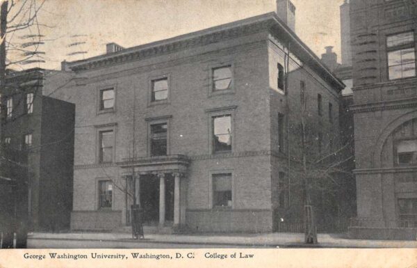 Washington DC George Washington University College of Law Postcard AA102311