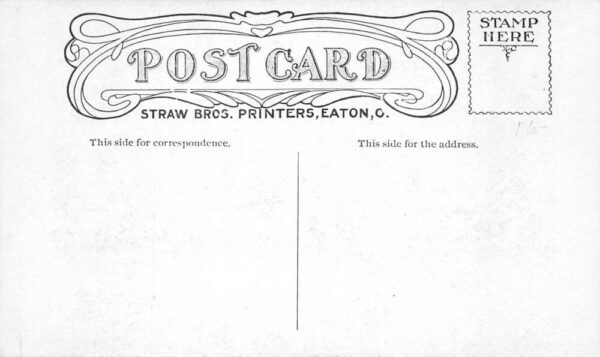 Eaton Ohio Corner of Main and Barron Street National Bank Postcard AA102320 - Image 2