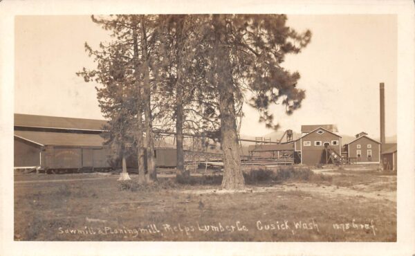 Cusick Washington Sawmill & Planing Mill, Phelps Lumber Co., RPPC U23692