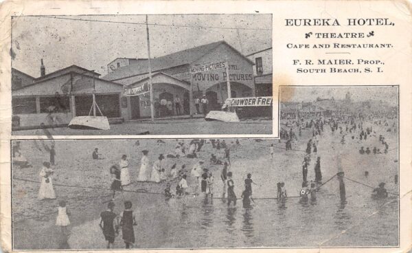 Staten Island New York Eureka Hotel, Theatre, Cafe & Restaurant, PC U23695