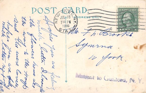 Bronx New York Tremont Yiddish Theatre, Jewish Related, Vintage Postcard U23700 - Image 2