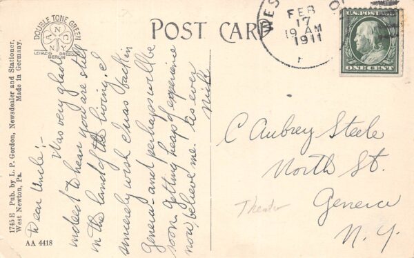 West Newton Pennsylvania The Star Vaudeville & Moving Pictures, PC U23702 - Image 2