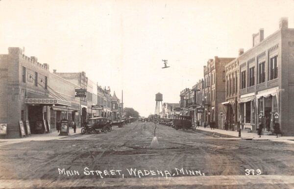 Wadena Minnesota The Cozy Theatre, Main Street, Real Photo, Vintage PC U23705