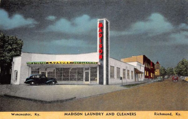 Richmond Winchester Kentucky Madison Laundry and Cleaners Postcard AA102437