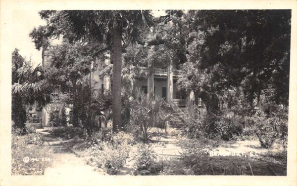 Beaufort South Carolina The Castle House Real Photo Vintage Postcard AA102461